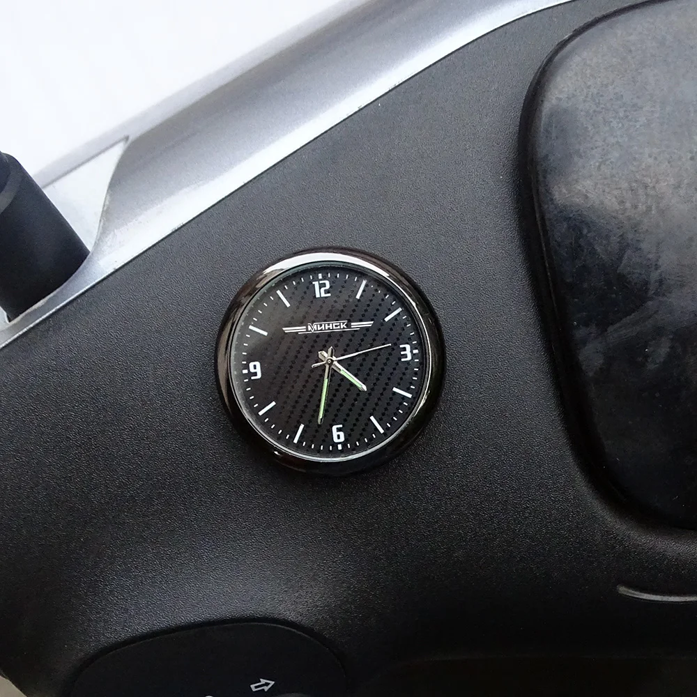 Motorcycle Decoration Clock Scooter Outdoor Luminous Stick-On Quartz Watch For Minsk M1NSK KD 500 KD 625 KD 625B KD 500U RX 450