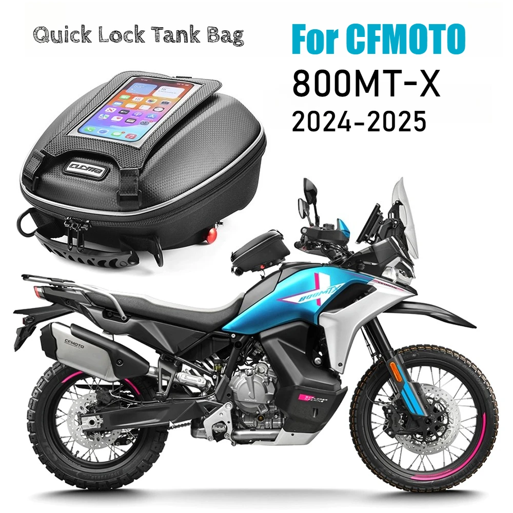 Tank Bag For CFMOTO 800MT-X 800MTX Motorcycle Fuel Luggage Quick Lock Racing Travel Bags Waterproof Navigation Phone Bag