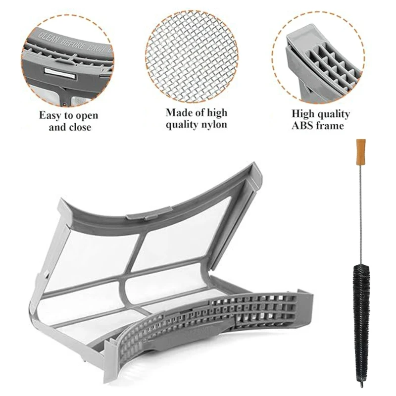 شاشة الوبر المجفف ومجموعة الفرشاة مرشح شبكة مجفف الوبر مرشح الوبر استبدال مصيدة الوبر مناسبة للاستخدام في الشقق الفندقية دروبشيب