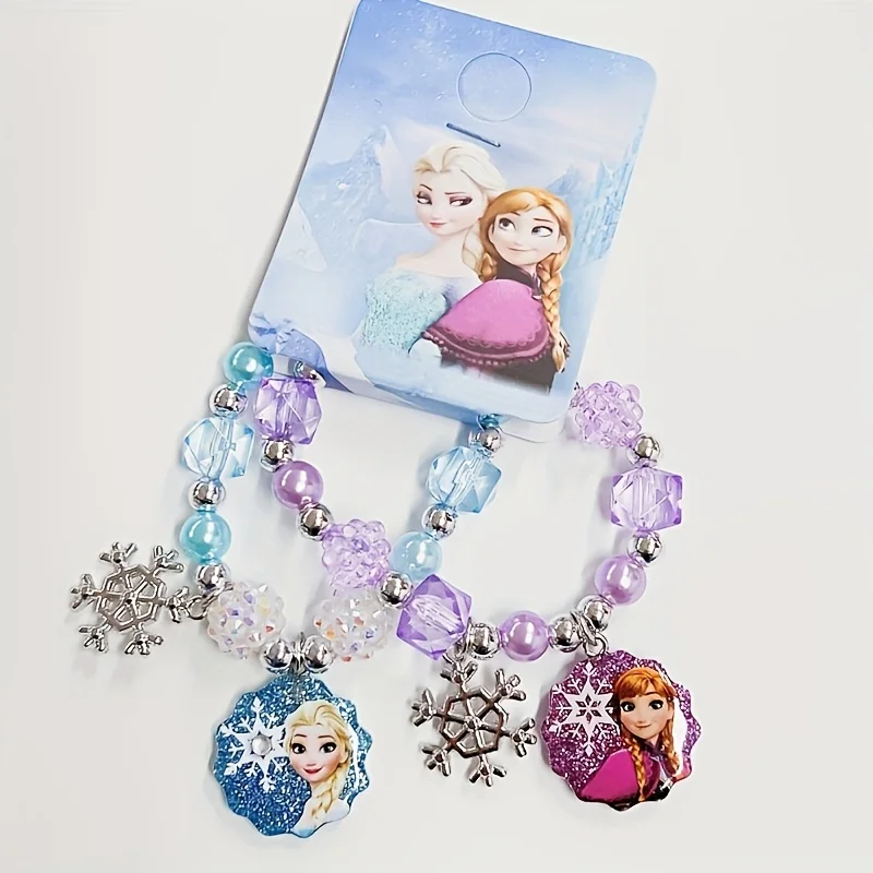 Disney Frozen Princes，stitch Bracelet ，girl Bracelet，peripheral gifts cute bracelets rewards cosplay elastic cord bracelets