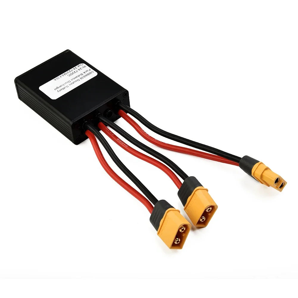 

Ebike Dual Battery Connection Adapter XT60 Switcher Module Increase 20V-60V 30/40/100A Lithium Battery Capacity Parallel Module