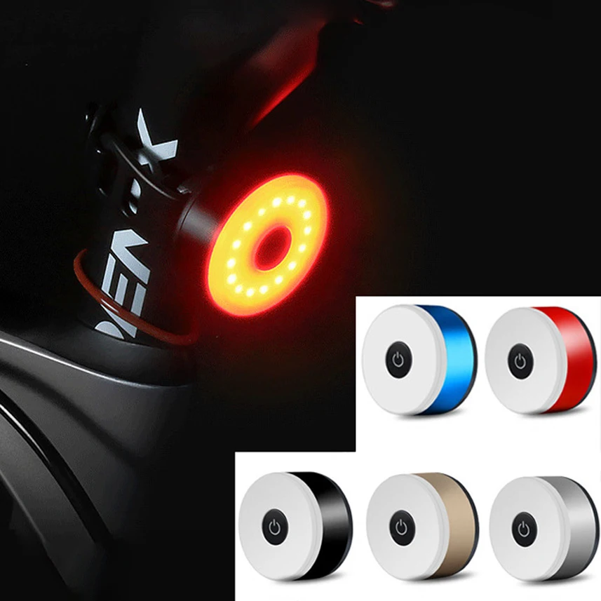 

5 Modes Bicycle Tail Light USB Fast Charging Cycling Rear Taillight Lamp Bike Accessories Waterproof MTB Warning Light