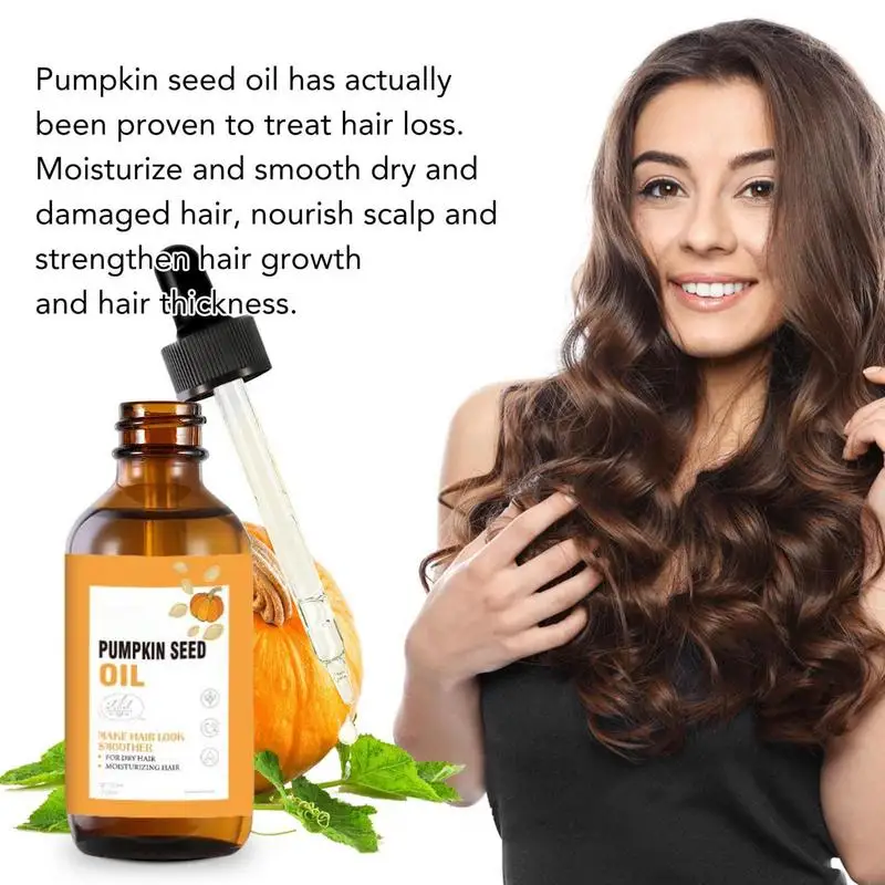 Pumpkin Hair Growth Oil Pumpkin Dry Scalp Oil 1.05oz Moisturizing Repairing Hair Oil Cold Pressed Natural Pure Oils For Stronger