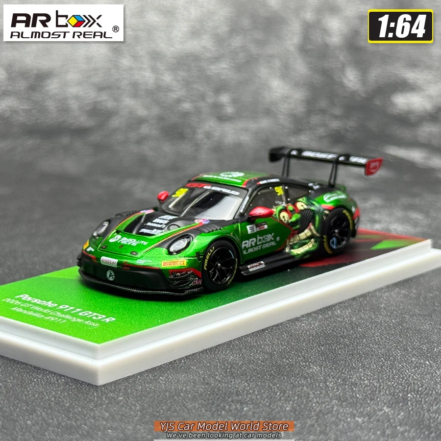 AR BOX Diecast Modell 1/64 Porsche 911 GT3 R 2026 GT Automodell Sammlerstück – Detail 10