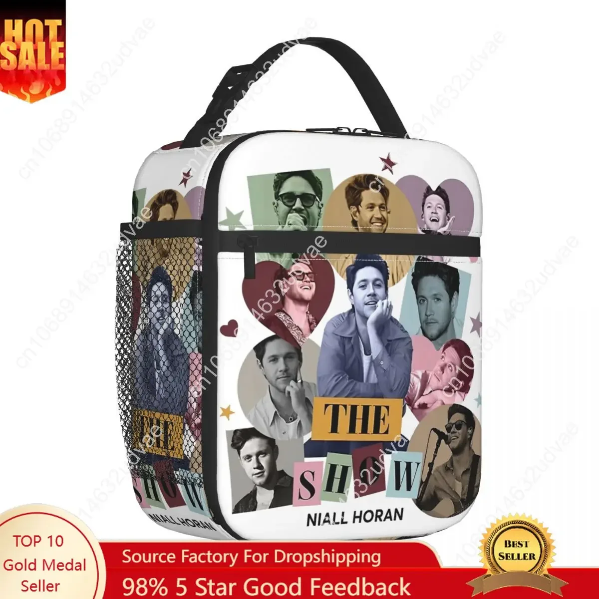 The Show Niall Horan 2024 Merch Insulated Lunch Bag For Travel Food Box Reusable Thermal Cooler Lunch Box
