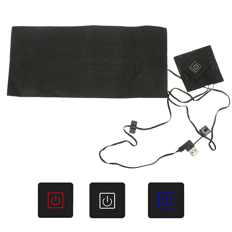 Adjustable 5V 2A USB Heating Heater Pad For Cloth Waist Abdomen Pet Cushion