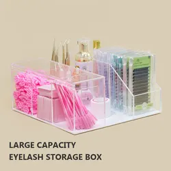 Large Capacity Eyelash Tool Storage Box Multifunctional Eyelash Extension Tweezer Case Cosmetic Makeup Tools Accessories