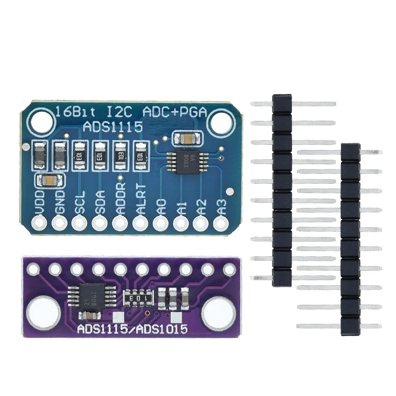 1/5PCS ADS1115 TZT 16 Bit I2C Modul Präzision ADC 4 Kanal Entwicklung Board Pro Gain Verstärker 2,0 V bis 5,5 V für Arduino – Detail 10