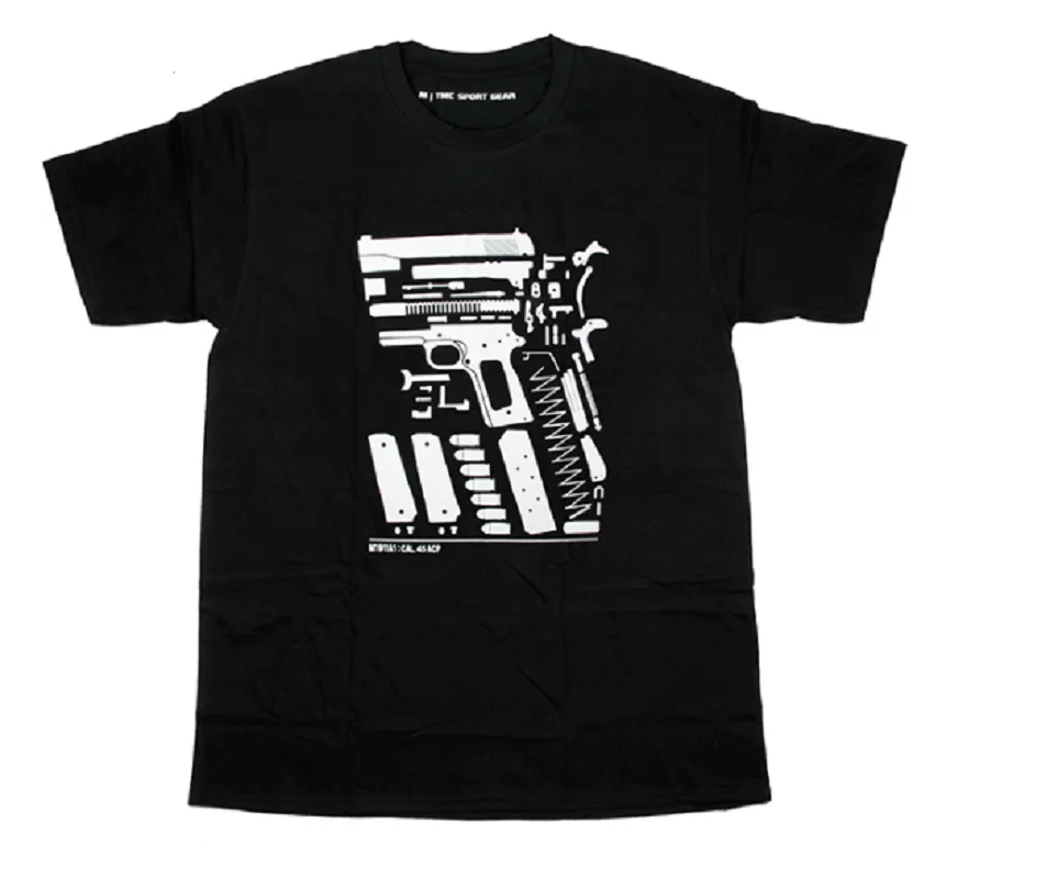 

New Round Neck Trendy Men's Short Sleeved Single Guide T-Shirt Camotrooper