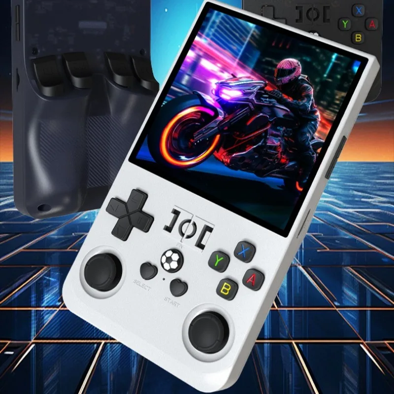 

Портативный портативный R36MAX Linux с более 18000 играми God of War, обновленный процессор, большая батарея, 4-дюймовый 3D-экран, PSP, ретро-игры