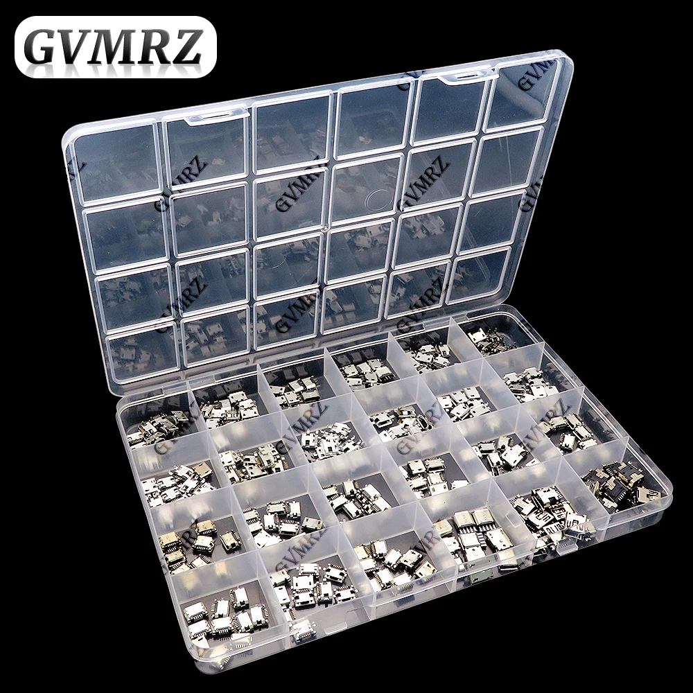 240Pcs/box Micro USB Connector  Jack USB Connectors Set Charging Port For MP3/4/5 100% Huawei Lenovo ZTE
