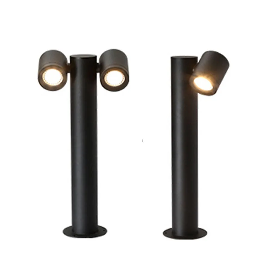 

9W/12W Waterproof LED Garden Pathway Lawn Light GU10 Aluminum Pillar Light Outdoor Villa Courtyard Landscape Bollards Lamp