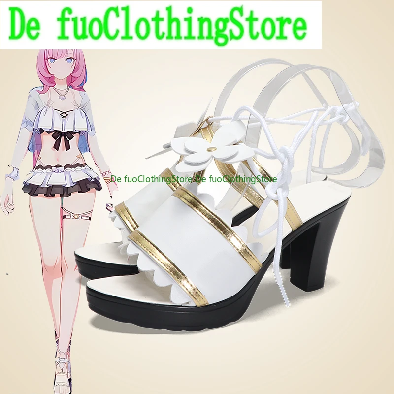 De FuoClothing Collapse Three Ailixi Elegant Swimsuit Summer Skin  Shoes Anime Animation Shoes Halloween Cosplay Shoes
