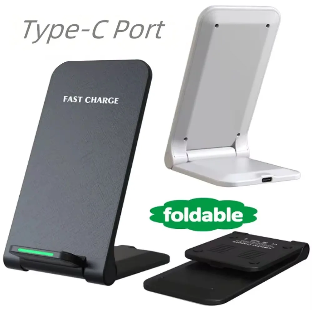 Wireless Charger Stand Pad Fast Charging Foldable For iPhone17/16/15/14 Samsung S21 S24 S8 Huawei Qucik Charger