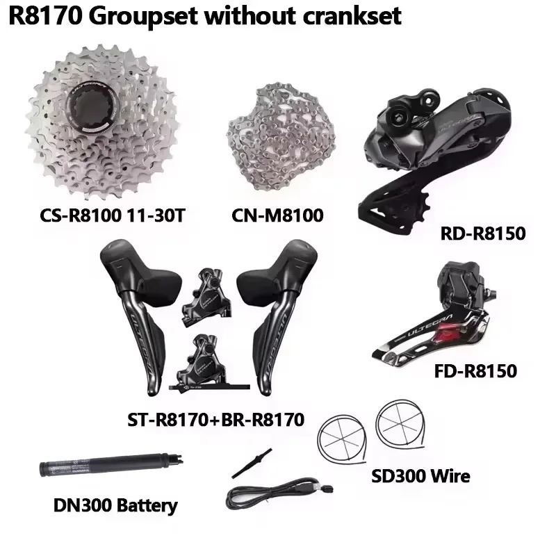 R8170 hand variable 2x12 speed R8150 rear dial Di2 electronic transmission kit