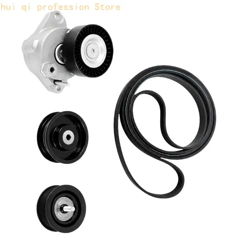 Spann- und Umlenkrollensatz mit geripptem Antriebsriemen 6PK2404 für ML350 C350 E350, der die Riemenspannung während des – Detail 4