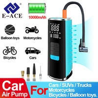 Summer E-ACE Car Air pump  Compressor 150PSI Tire Inflator for Motorcycle Bicycle Car Tire Ball Inflator Portable Car Air