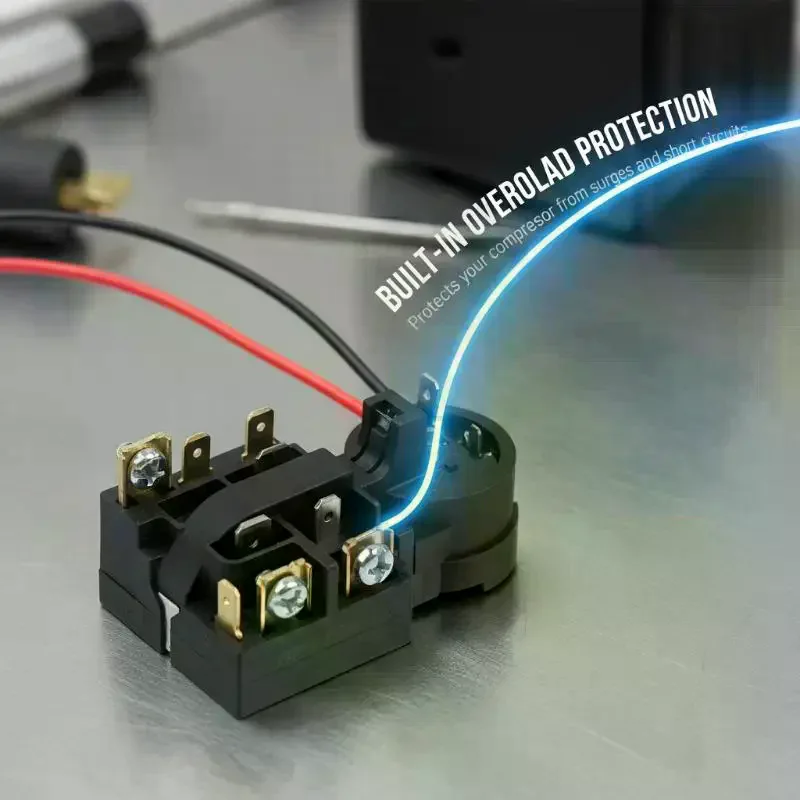 1pcs Refrigerator Starter Compressor Overload Protector Start Relay QP3-12A ForRefrigerator Accessories