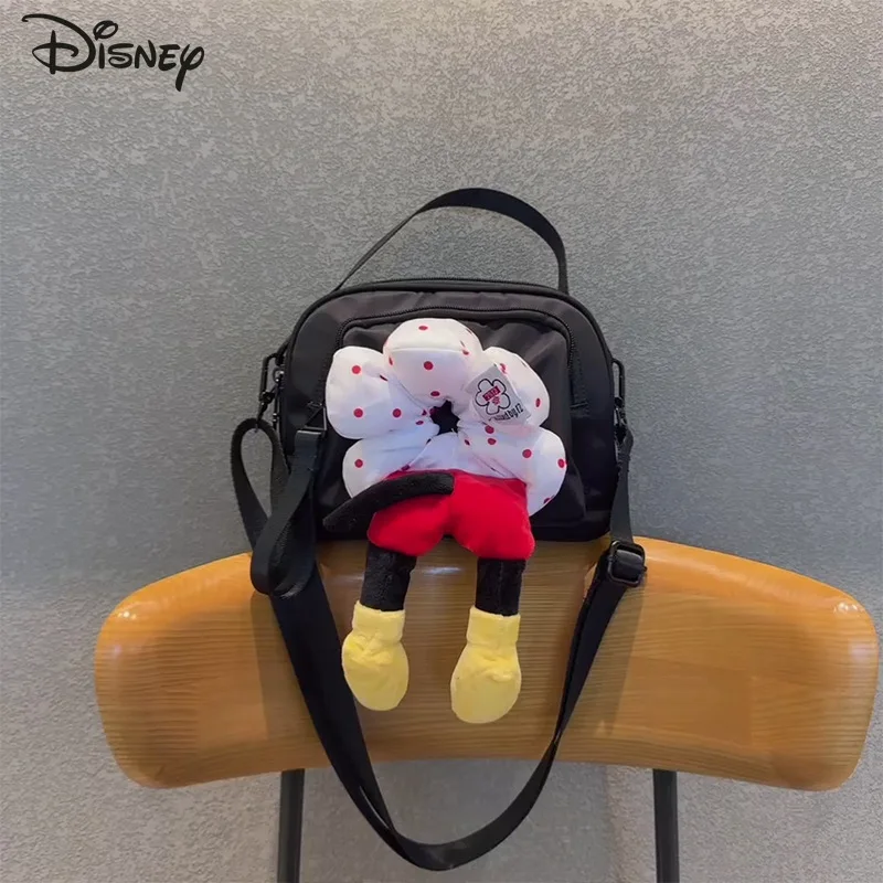 

Disney 2025 New Women's Crossbody Bag Fashion High Quality Women's Handbag Solid Color Versatile Multi Functional Shopping Bag