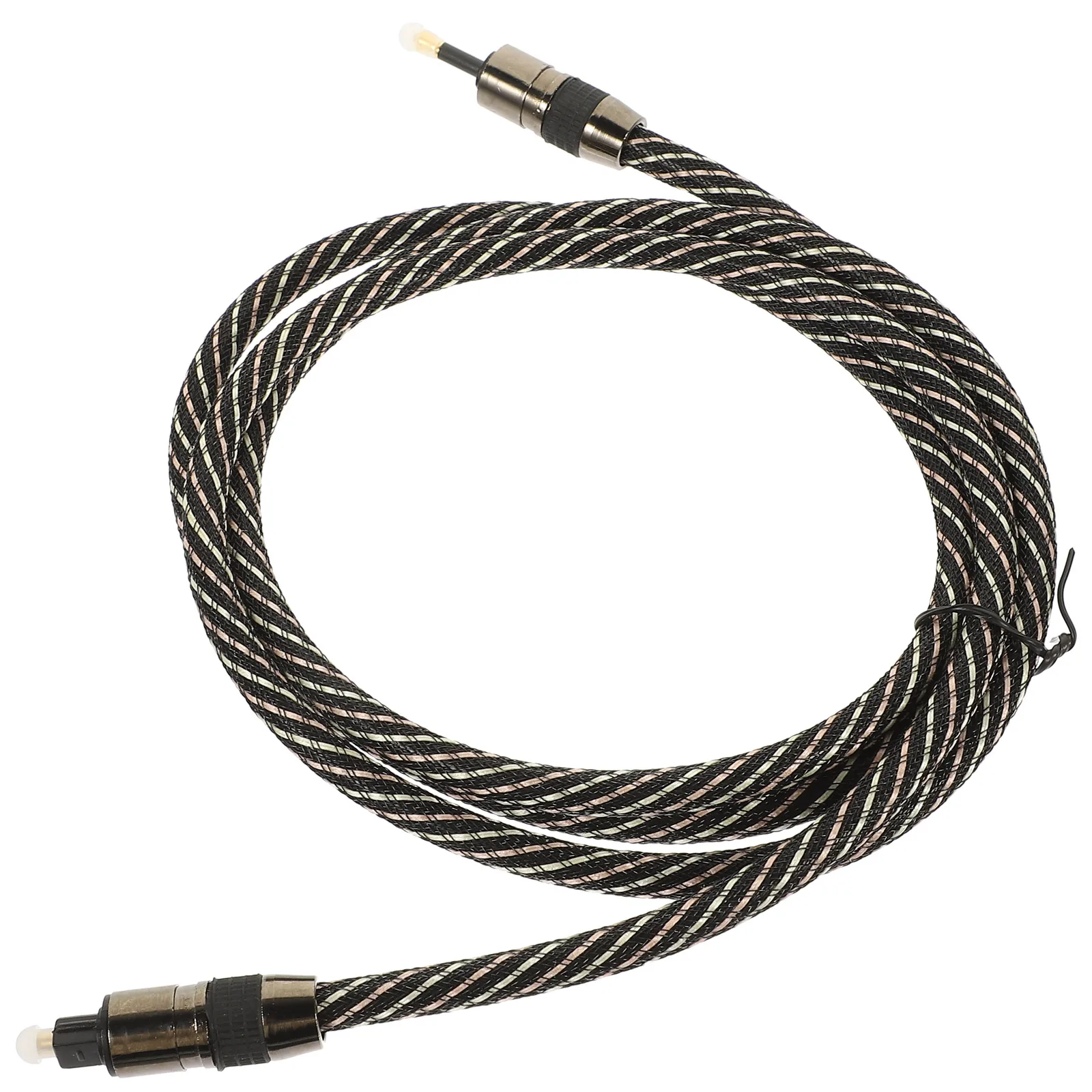 

Optical Audio Cable Premium Fiber Square to Round for Digital Audio Transmission High Resolution Sound 1.5m