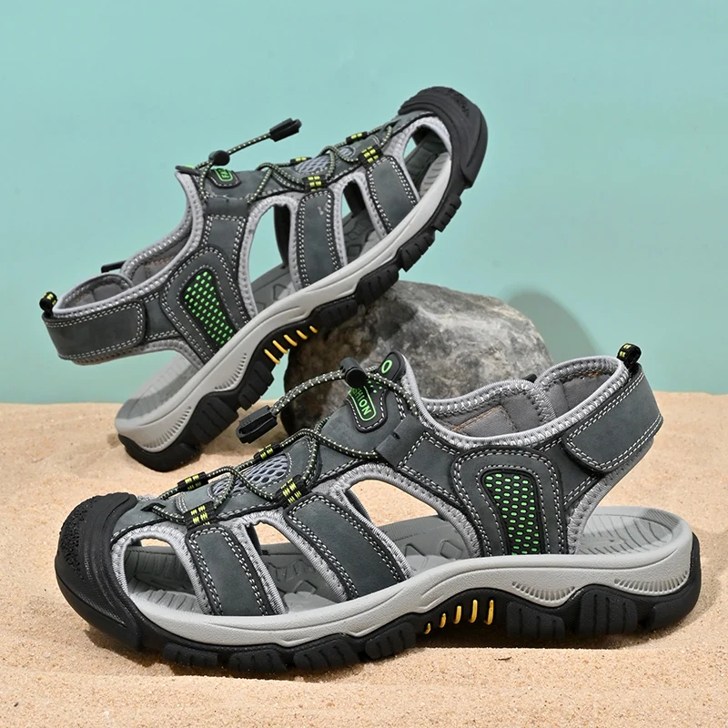 Men Sandals Summer Leisure Beach Holiday Sandals Men Casual Shoes New Outdoor Male Lightweight Comfortable Wading Sandals