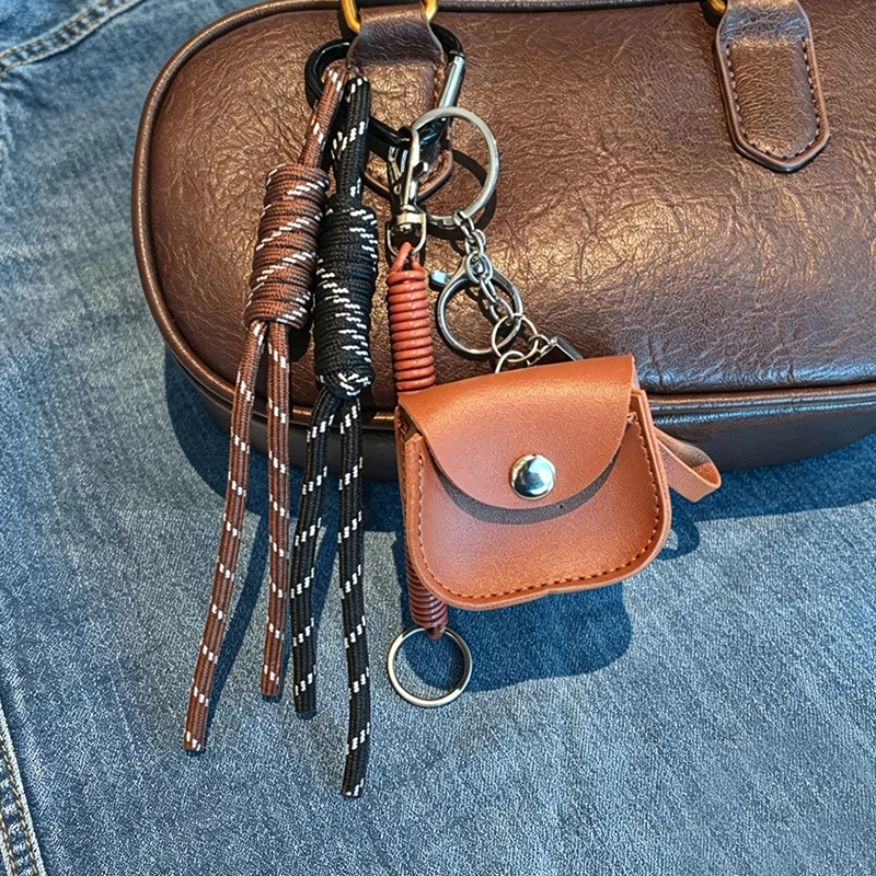 Trendy Modular Mini Bag KeyChain Leather Bag Pendant Charm For Women Car Keyring Heart Decor Accessories