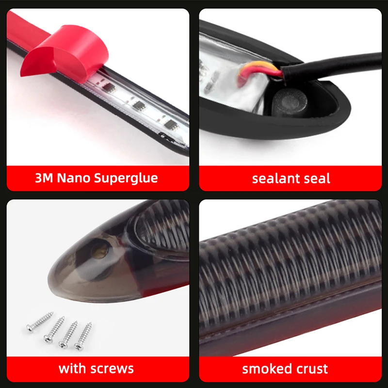 Car DRL Daytime Running Light Waterproof Auto Headlight Sequential Strip LED Turn Signal Light Car Streamer Flow Day Light 2 Pcs