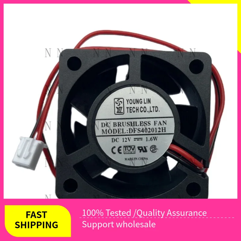 WEP  New DFS402012H DC12V 1.6W 40*40*20mm 2-Pin Server Square Cooling Fan