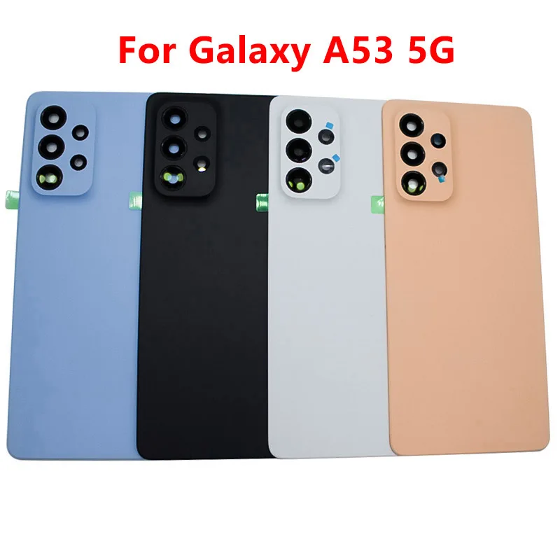 A536 Battery back Cover For Samsung Galaxy A53 5G 2022 Housing Cover Door Rear Panel Replacement Parts With Camera lens +Logo