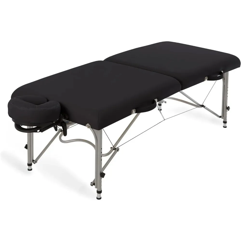 Portable Massage Table - Ultra-Lightweight, Patented Aluminum Reiki Frame Incl. Flex-Rest Face Cradle & Carry Case (29lb) MQAM