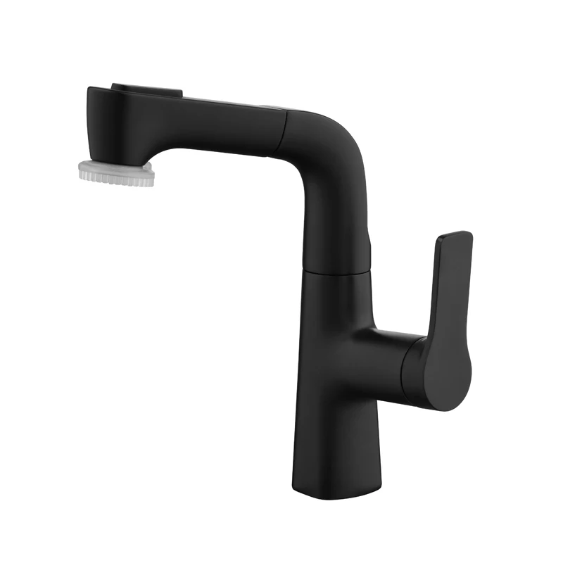 

Black/Grey/White Washbasin Faucet Bathroom Pull Out Brass Mixer Faucet Can Be Raised And Adjusted Bathroom Faucet.