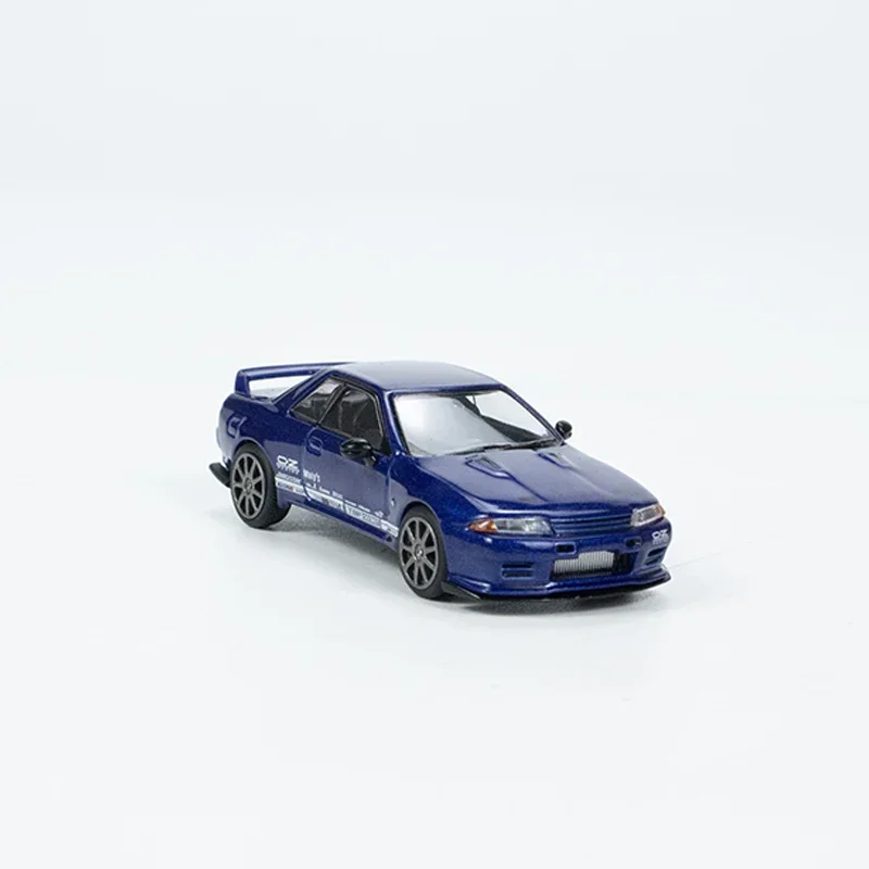 MINIGT 1:64 Model Car Skyline GT-R VR32 Alloy Die-Cast #589 RHD Metallic Blue