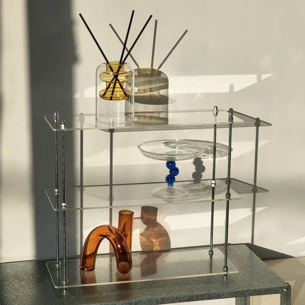 

2-3 Layers Storage Rack Acrylic Display Racks Perfume Aromatherapy Fragrance Storage Box Multifunctional Organizer Rack