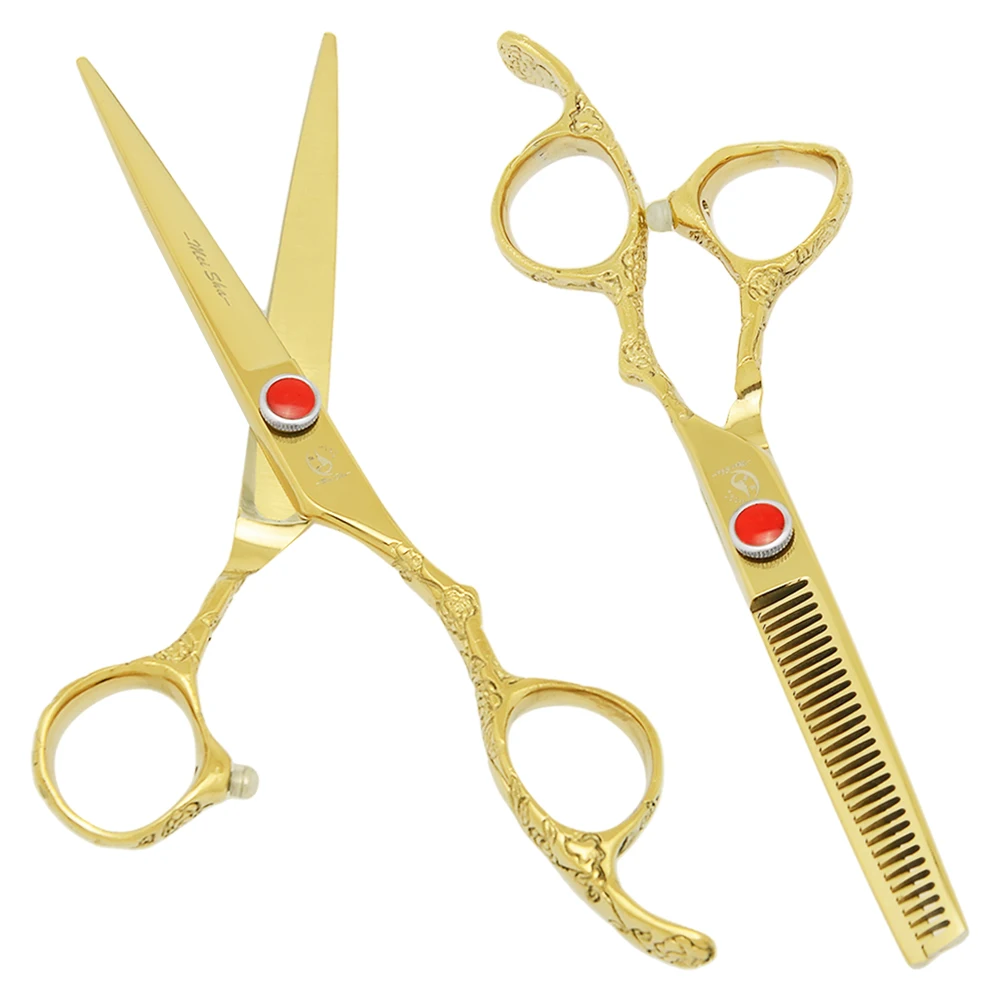 

Парикмахерские ножницы 6.0 дюймов, профессиональные ножницы для стрижки и филировки волос, машинка для стрижки из японской стали A0115A