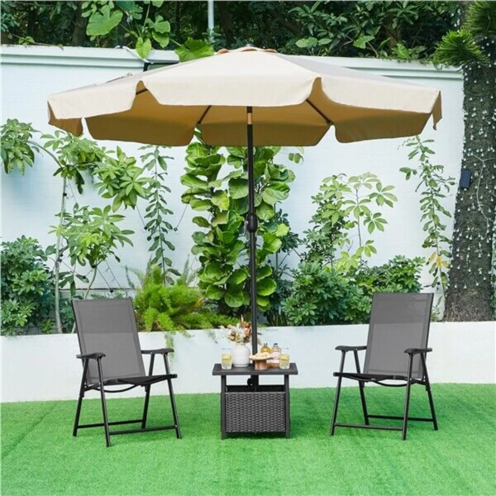 Outdoor Chair Folding Dining Chairs Set of 2 for Garden/ Lawn/ Porch United States