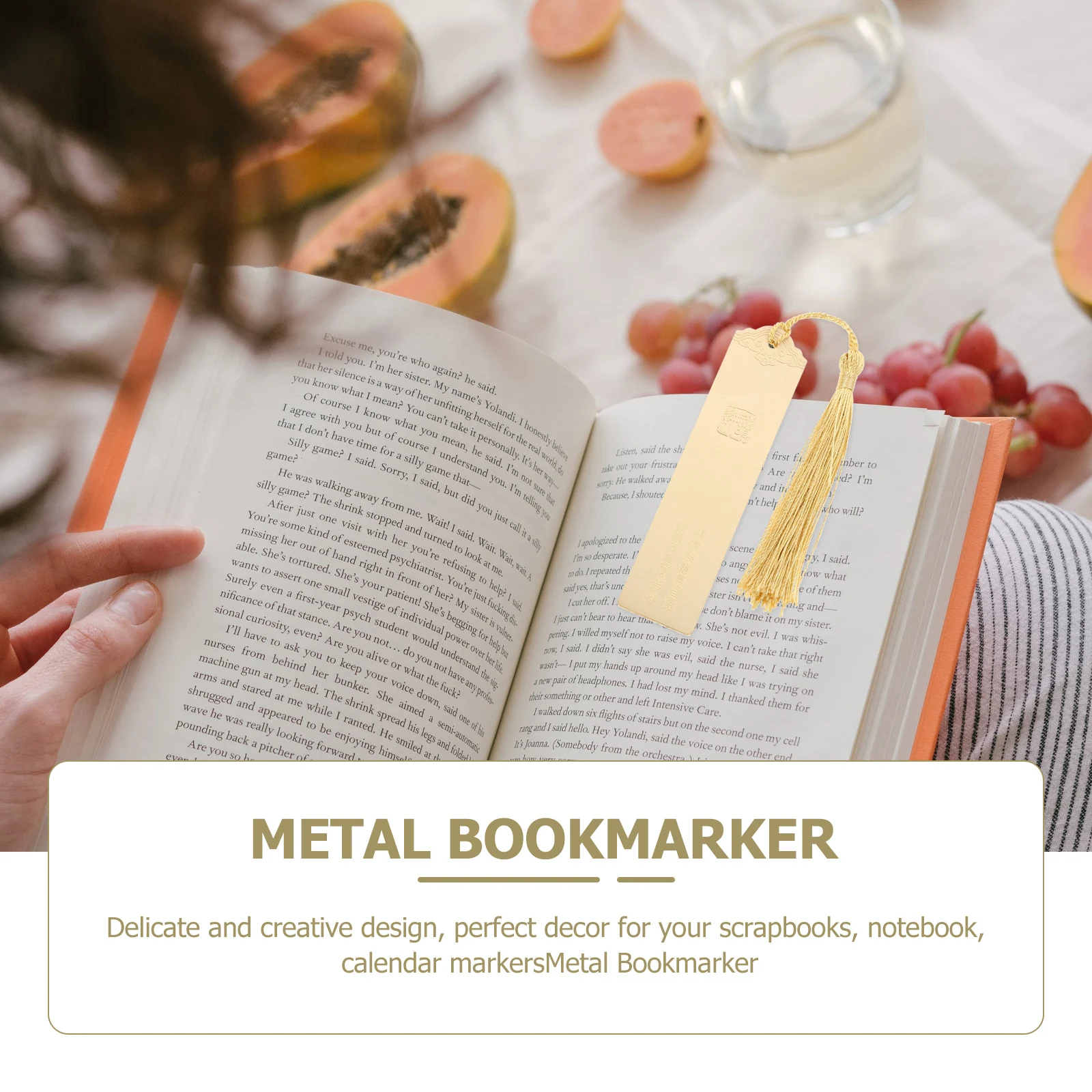 

Metal Ruyi Bookmark Bookmarker Brass Delicate Souvenir Chinese Style