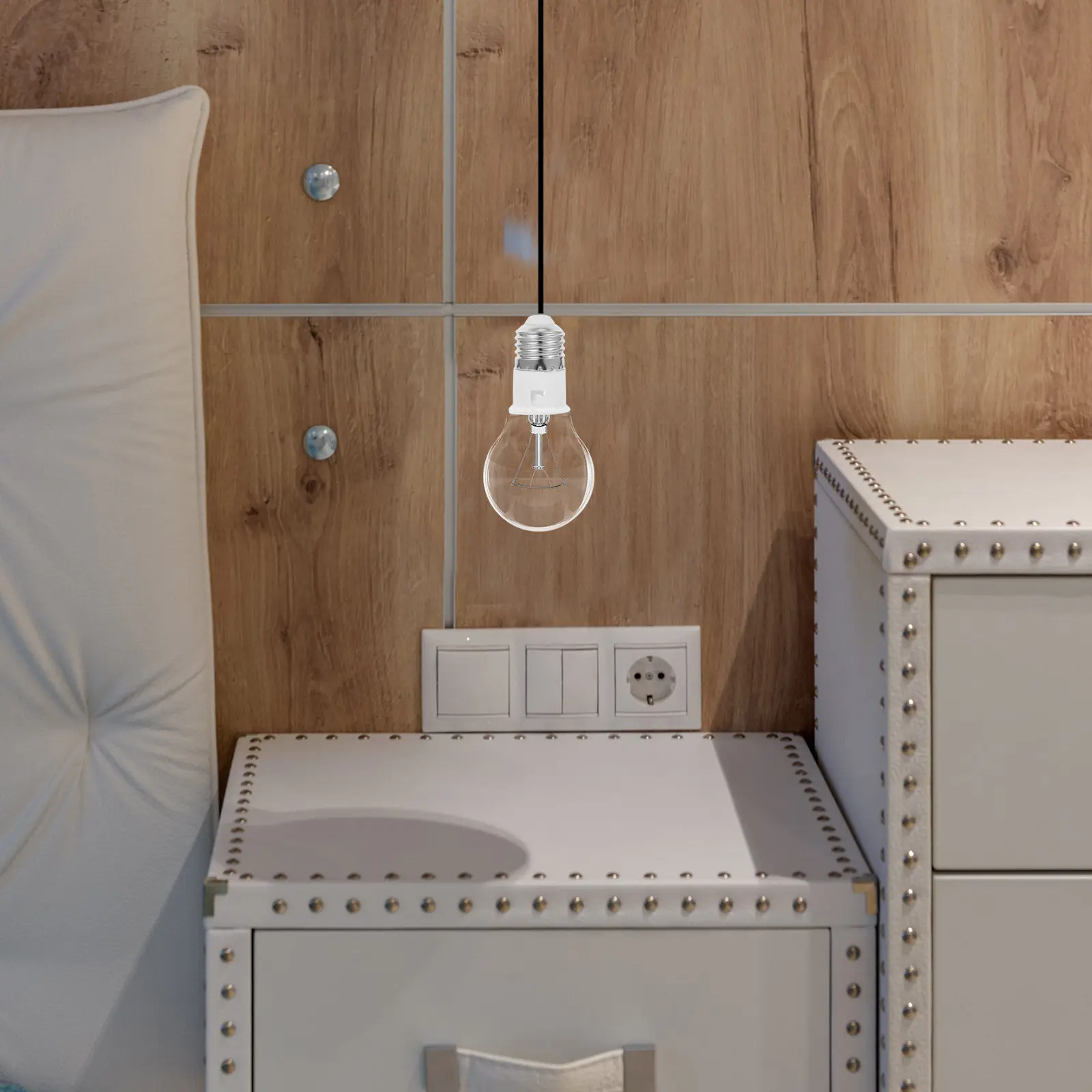 

2 шт. Переходник для цоколя E27 на B22, держатель лампы, конвертер для светильников, для внутреннего и наружного использования, быстрая установка