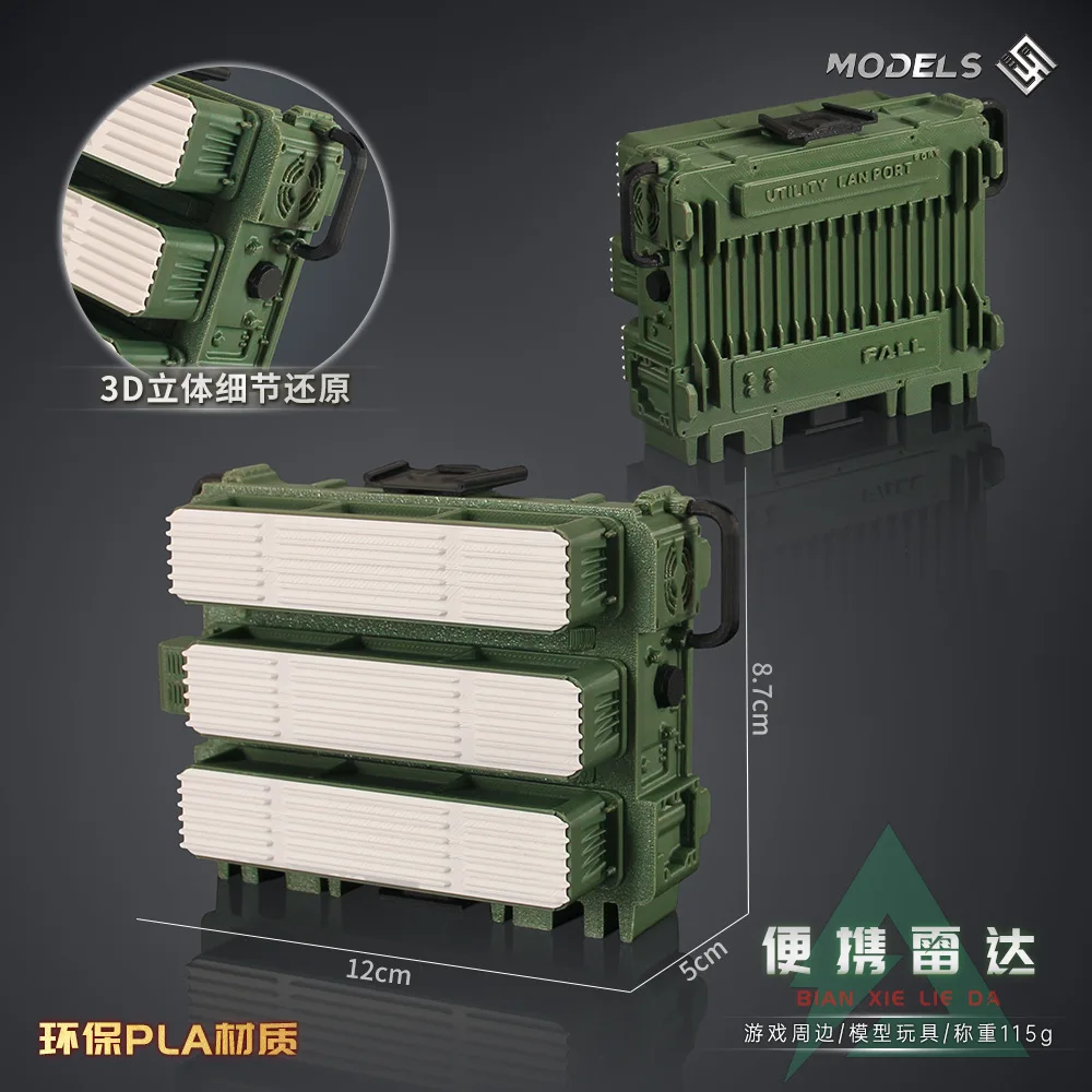 

Delta Force Game Items Portable Radar Game Radiator Collector Model 3D Printed Popular Toy Figure Collections Gifts Decorations