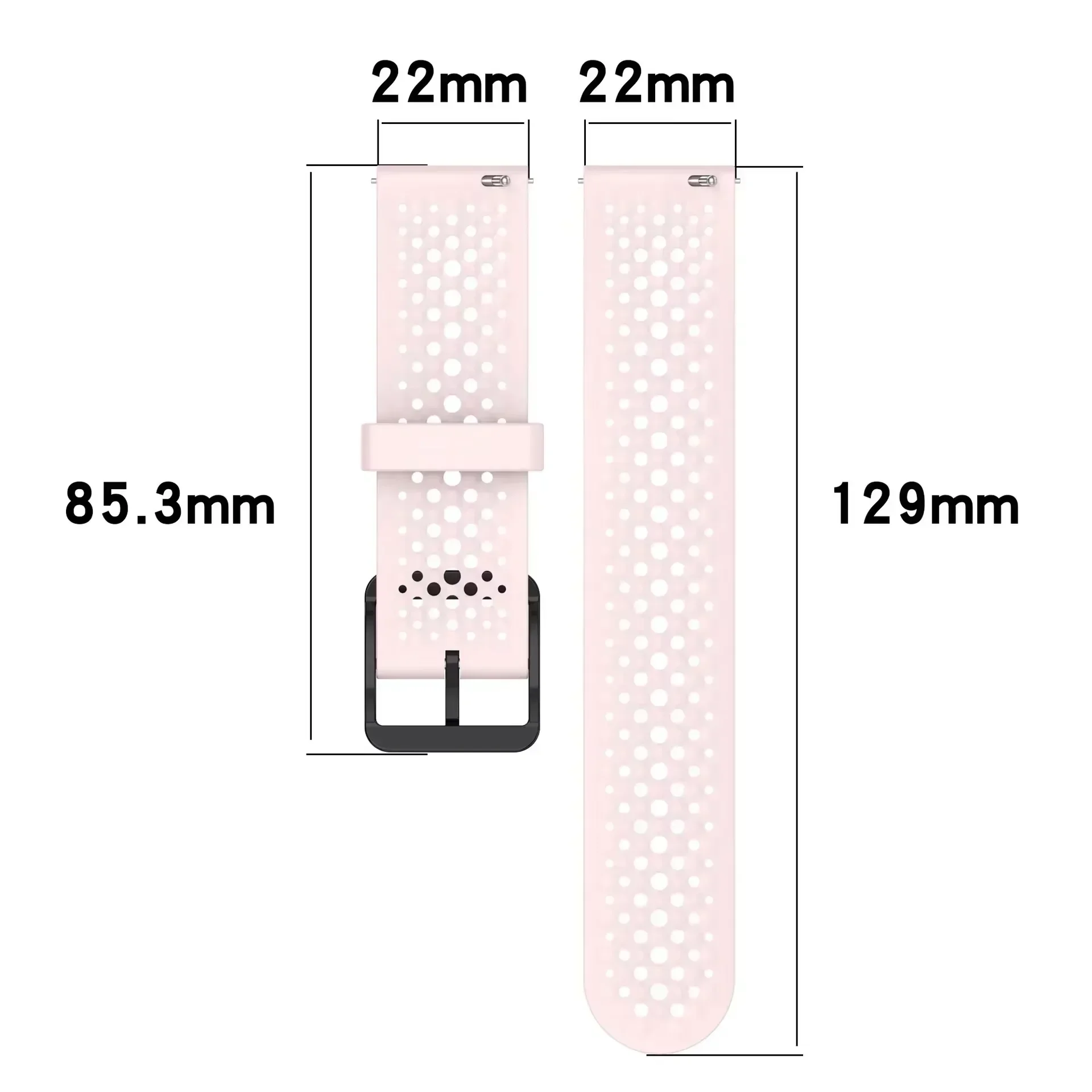 Cinturino in silicone da 20mm 22mm per Amazfit Bip 6 5 GTR 4 Active 2 Balance 2 Bracciale da polso Huawei Watch 5 GT5 GT5 Pro 46mm Correa