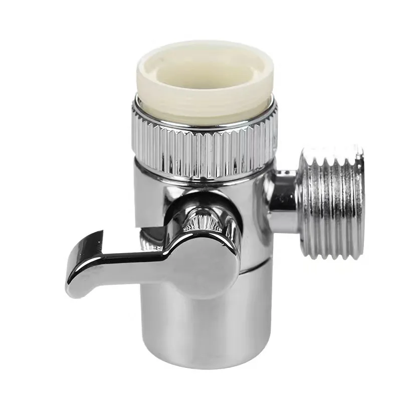 Home Bathroom Washbasin 4 Water Divider Shower Head Adapter Plastic/alloy Faucet Valve Sink Valve Faucet Diverter