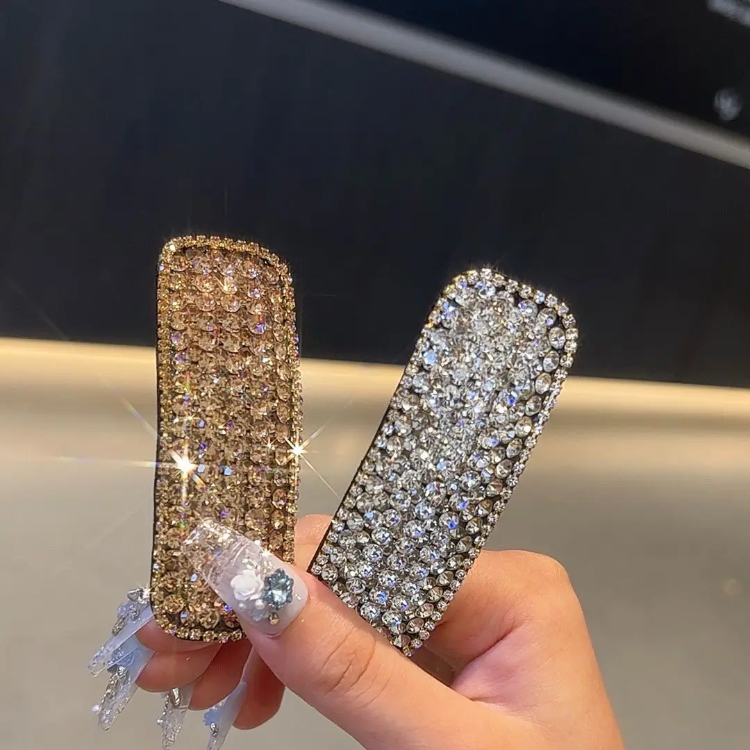 Koreanische Damen Voller Kristall Elegante Haarnadel Seite Haar Ornamente frauen Neue BB Clips Luxus Mode Haar Clips Zubehör – Detail 3