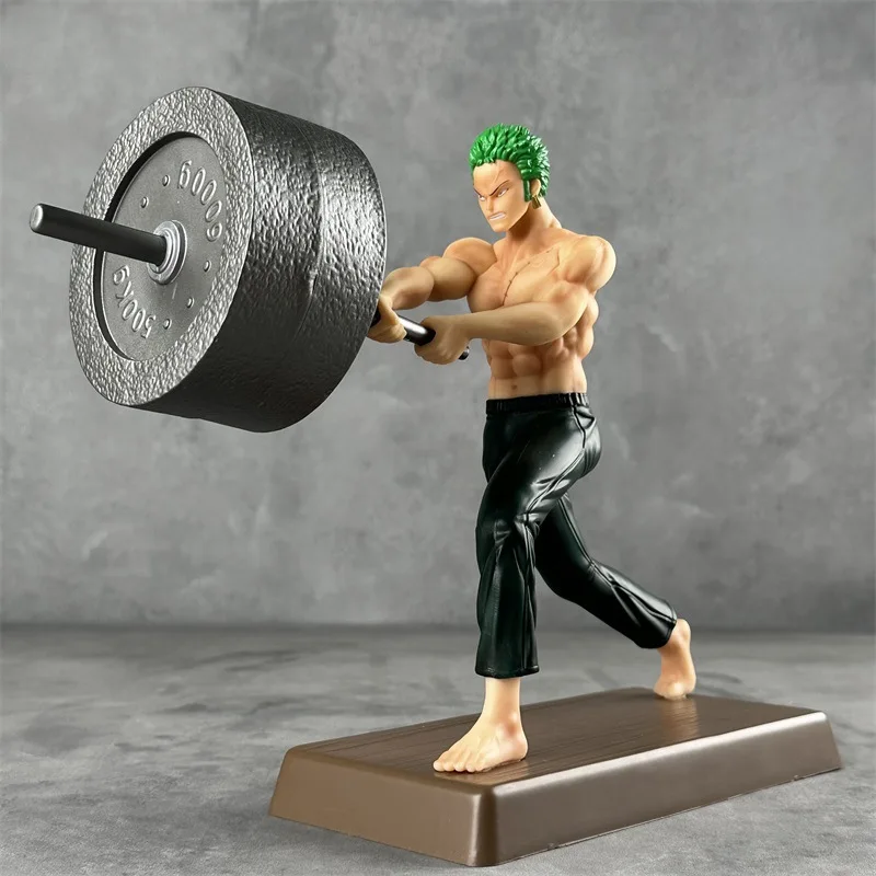 One Piece Series Animation PVC Model Hand Fitness Solon Dumbbell Wooden Sword Can Be Replaced GK Animation Model Statue Toy Gift