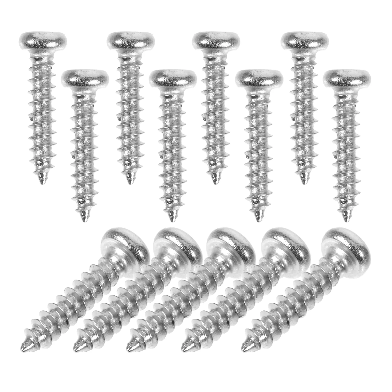 50 PCS Tuning Peg Tuning Key Screws Machine Heads Guitar Tuner Mounting Screws for Electric /Acoustic Guitar Bass 11 x 2 mm (Sil