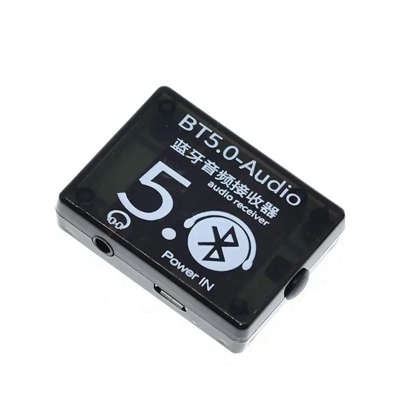 AU47-BT5.0 Audio Receiver+Case+One-To-Two Audio Cable Kit MP3 Bluetooth Decoder Lossless Car Speaker Audio Amplifier Board