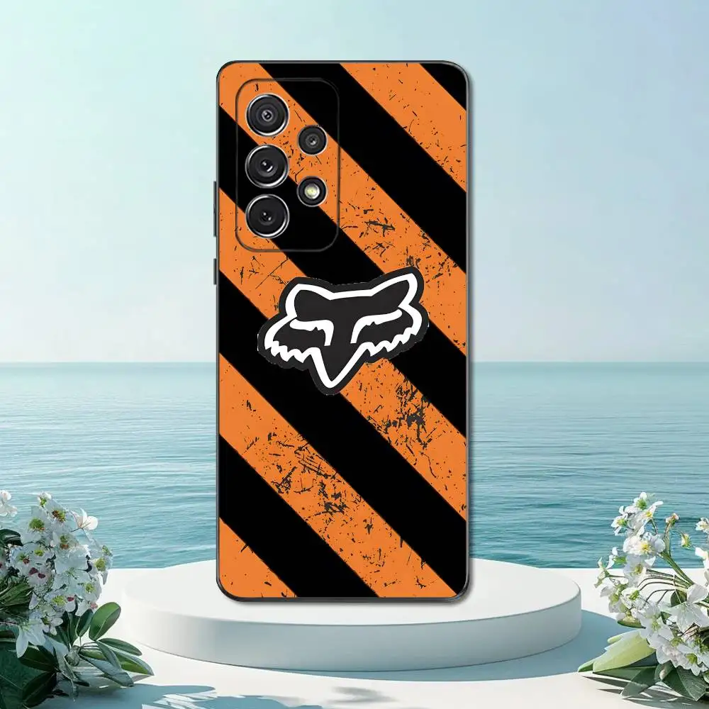 Custodia per telefono Art R-Racing F-Fox-ES cool per Samsung S22, S21, S20, S10, S9, S25, S24, S23, Ultra, FE, Plus, Lite, Cover morbida in silicone nero