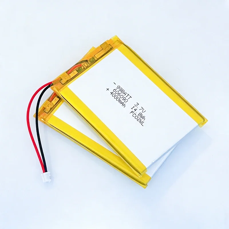606090 4000mAh 3.7V Lithium Polymer Battery Rechargeable LiPo Battery for Power Bank Tablet GPS MP3 MP4 Speaker