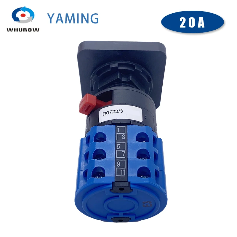 LW26-20YS5/3 تركيب ثقب واحد 22.3 مللي متر مفتاح القفل المزدوج مفتاح الطاقة المحرك العالمي نقل 20A مفتاح كام دوار #5