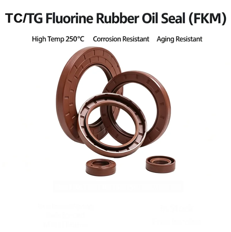 1Pcs Heat Resistant FKM Fluorine Rubber Oil Seal High Temperature Anti-Leak Shaft Sealing Gasket ID 28/29/32/38mm OD 48-58mm