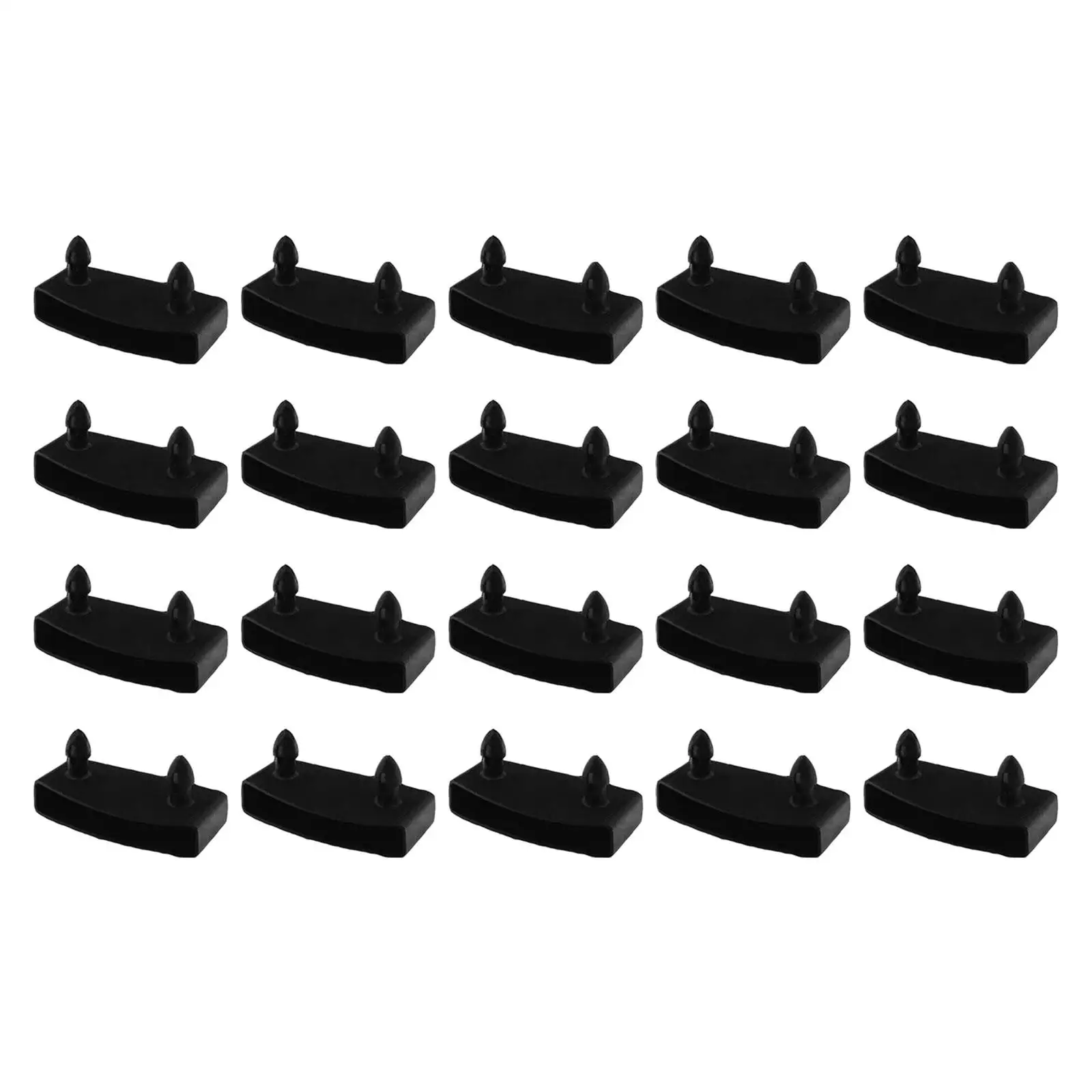 20Pcs Bed Slat Holder Portable Bed Base Replacement Universal Side Slat Bracket Cover for Bunk Bed Metal Bed Wooden Bed Day Bed