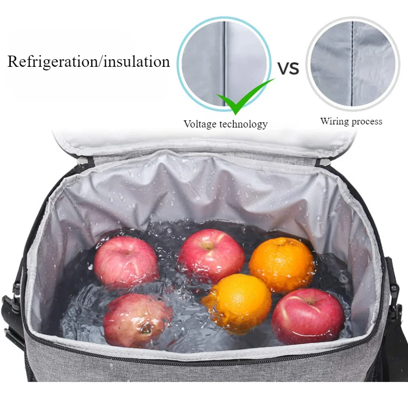 Outdoor camping refrigerated bag,15L/25L picnic portable hand-held insulation bag,Oxford cloth waterproof freezer bag, lunch bag